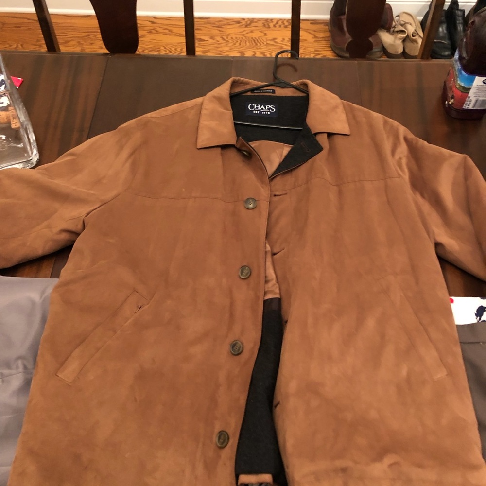 Suede driving coat